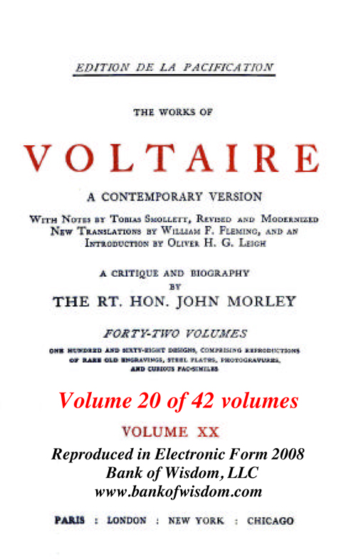 (image for) The Works Of Voltaire - Set 4 - Vol. 20 - Vol. 21 - Click Image to Close